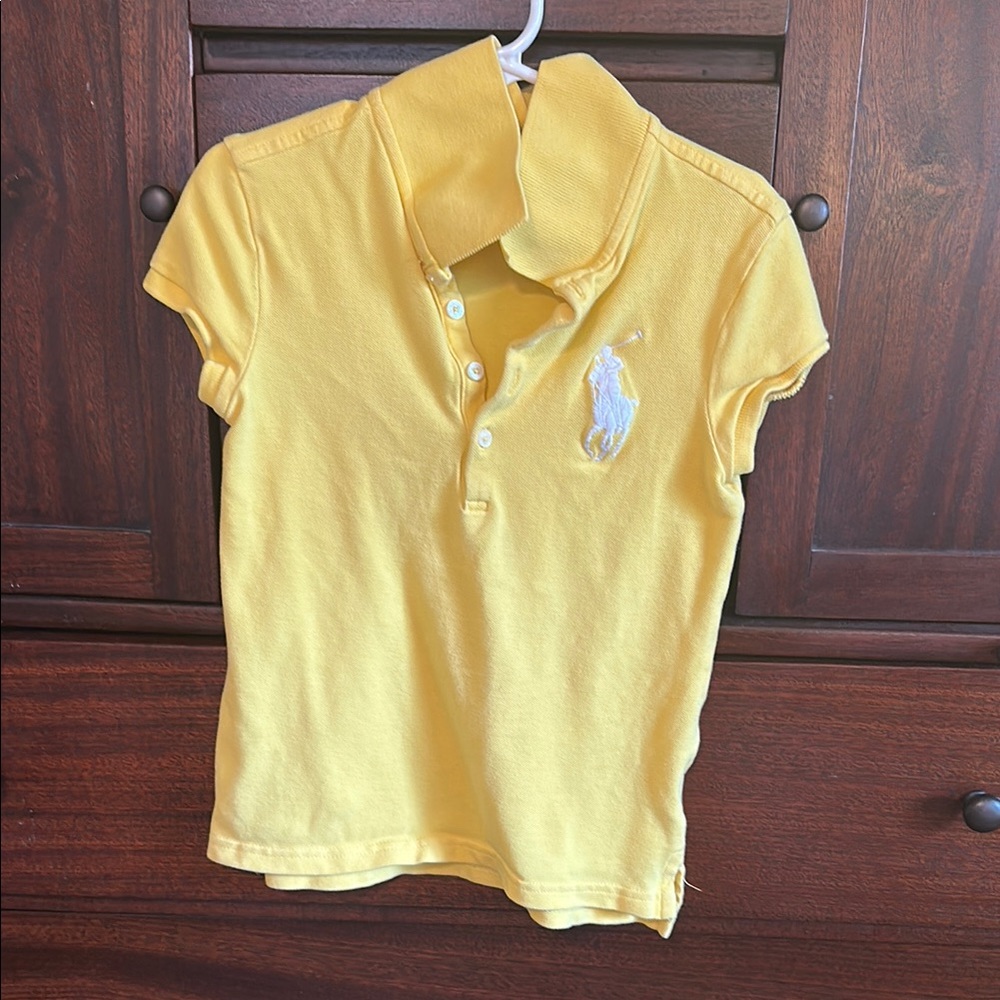 Yellow Kids Polo Shirt Size S/P 7